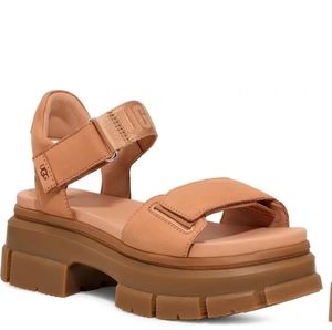 UGG ASHTON ANKLE SANDAL, Toast, Size 9